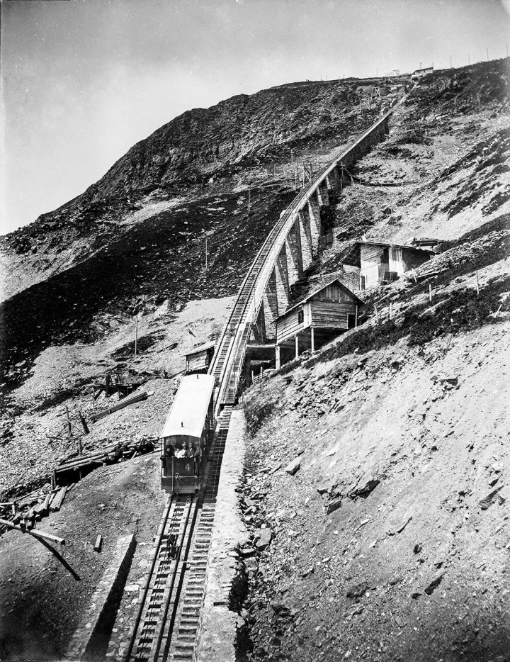 1910 Bau Niesenbahn Fahrt Kulm TB
